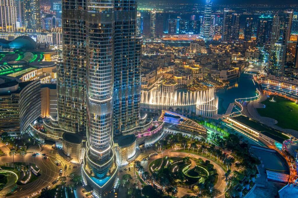 First Class 2Br With Full Burj Khalifa And Fountain View Apartment Дубай Екстериор снимка