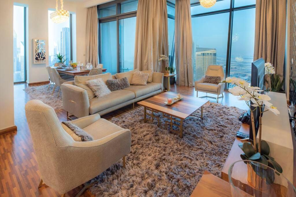 First Class 2Br With Full Burj Khalifa And Fountain View Apartment Дубай Екстериор снимка